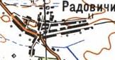 Topographic map of Radovychi