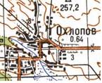 Топографічна карта Охлопова