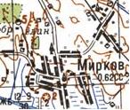 Topographic map of Myrkiv