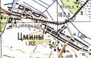 Topographic map of Tsminy