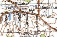 Topographic map of Pidberezzya