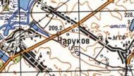 Topographic map of Charukiv
