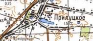 Topographic map of Prylutske