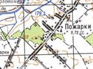 Topographic map of Pozharky