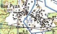 Топографическая карта Новой Руды