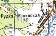 Topographic map of Rudka-Chervynska