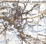 Топографічна карта Володимир-Волинського