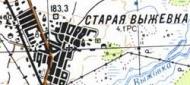 Topographic map of Stara Vyzhivka