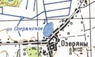 Topographic map of Ozeryany
