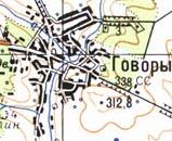 Topographic map of Govory