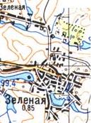 Topographic map of Zelena