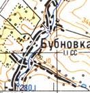 Топографічна карта Бубнівки