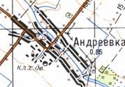 Топографічна карта Андріївки