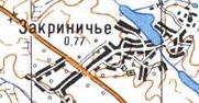 Топографічна карта Закриниччя
