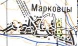 Топографічна карта Марківців