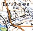 Topographic map of Velyki Yunachky