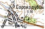 Топографічна карта Сорокодубів