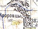 Топографічна карта Яворівців