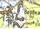 Topographic map of Verbka