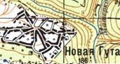 Topographic map of Nova Guta