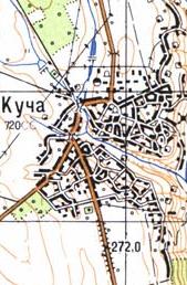 Топографічна карта Кучої
