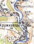 Topographic map of Kruzhkivtsi