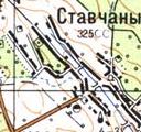 Топографічна карта Ставчанів