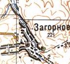Топографічна карта Загірного