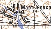 Топографічна карта Мартинівки