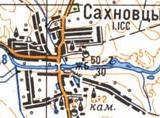 Топографічна карта Сахнівців