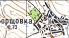 Топографическая карта Борщевки