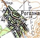 Топографическая карта Рогозной