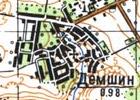 Топографічна карта Демшиного