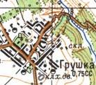 Topographic map of Grushka