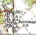 Topographic map of Lyskivtsi