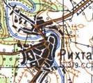 Topographic map of Rykhta