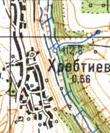 Топографічна карта Хребтієва