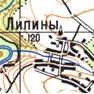 Топографічна карта Ліпинів