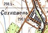 Топографическая карта Сахкамня