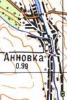 Топографическая карта Анновки