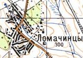 Топографічна карта Ломачинців