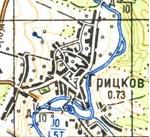 Топографічна карта Грицькового