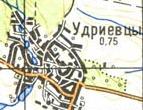 Топографічна карта Удріївців