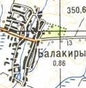 Топографічна карта Балакирів