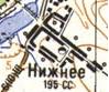 Topographic map of Nyzhnye