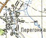 Topographic map of Pereginka