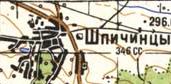 Topographic map of Shpychyntsi