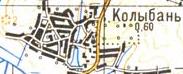 Topographic map of Kolyban