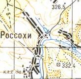 Topographic map of Rozsokhy