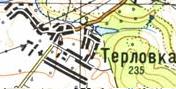 Topographic map of Terlivka